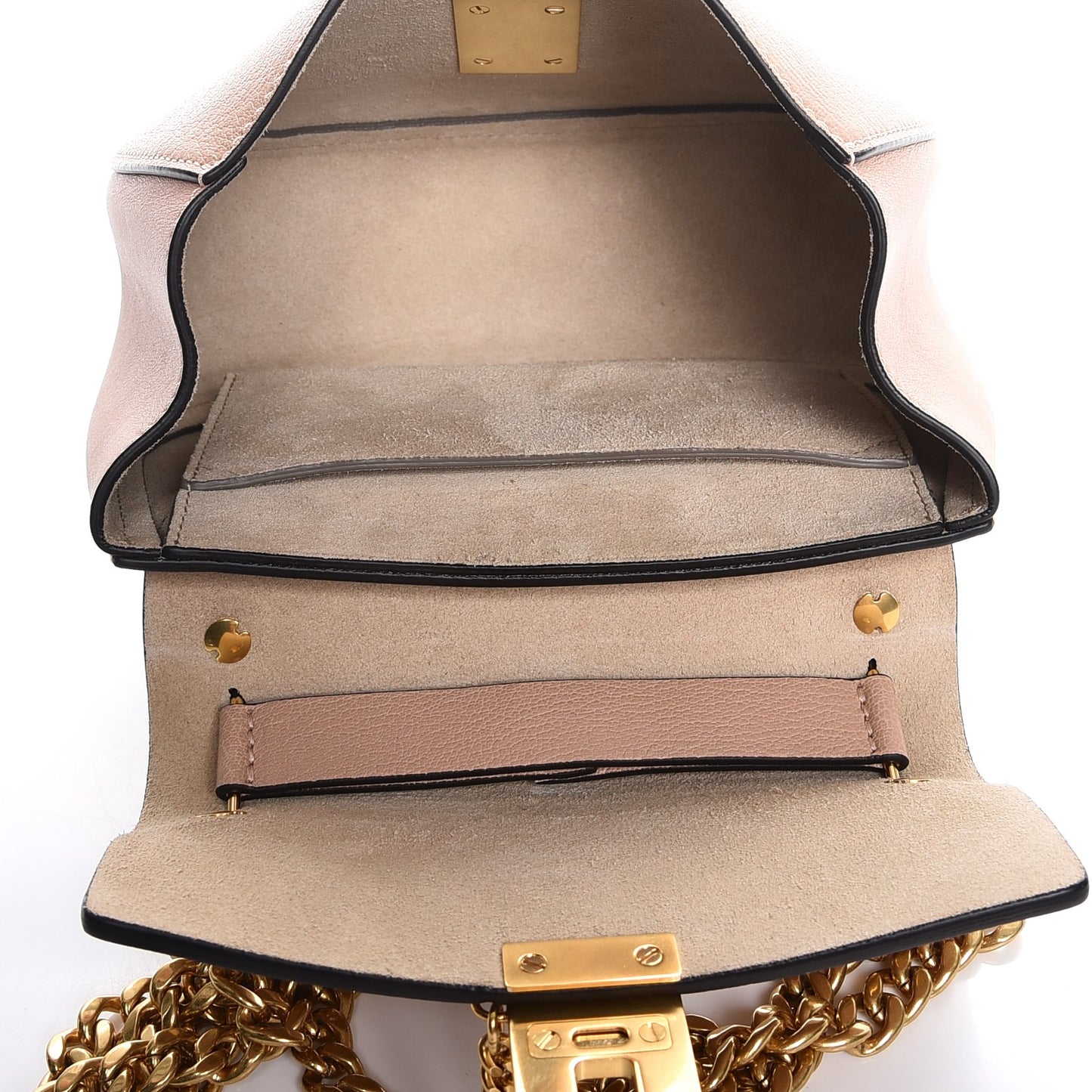 Goatskin Mini Drew Shoulder Bag Biscotti Beige