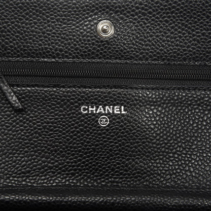 Chanel Caviar Quilted Wallet On Chain WOC Black 6 of 11