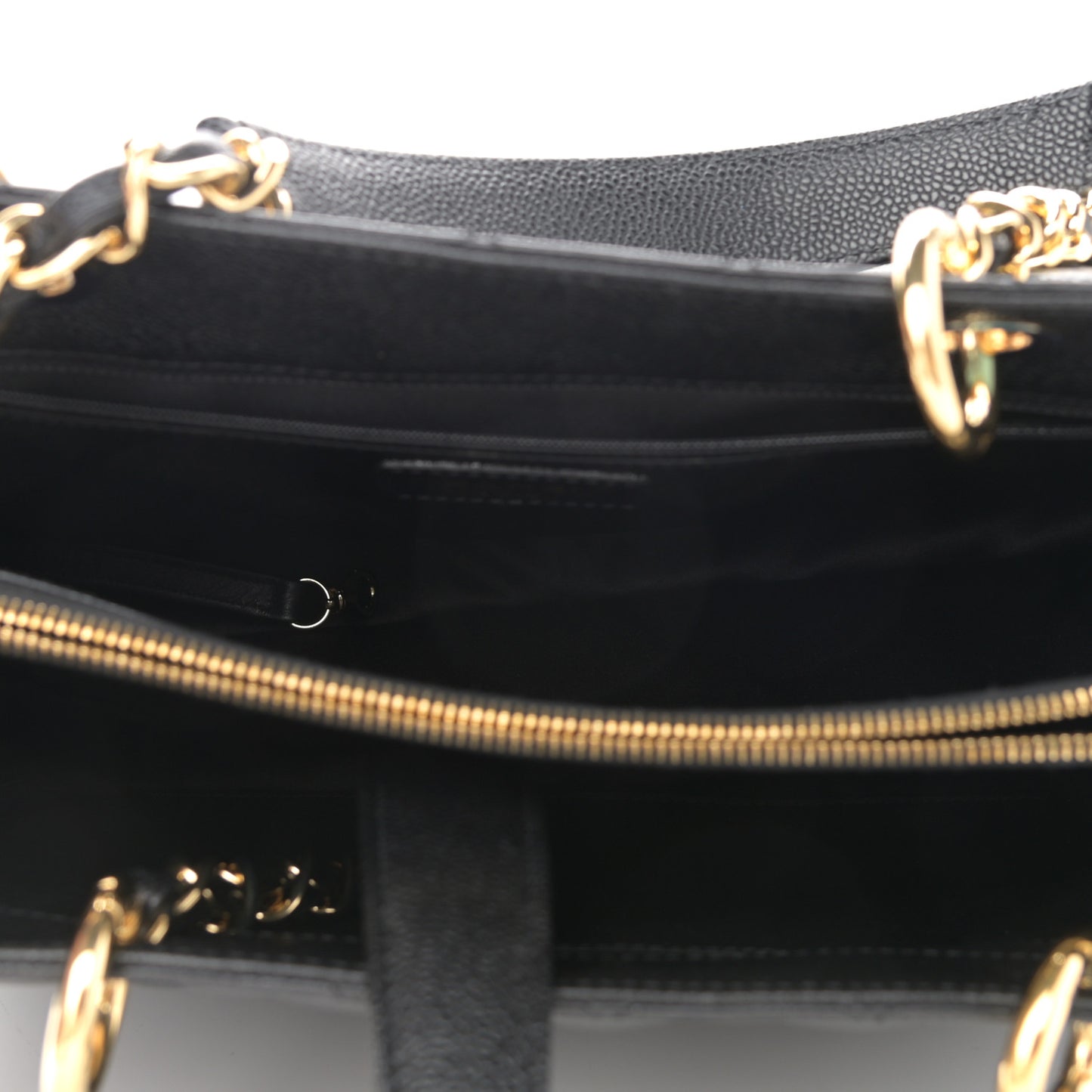 Caviar Quilted Grand Shopping Tote GST Black