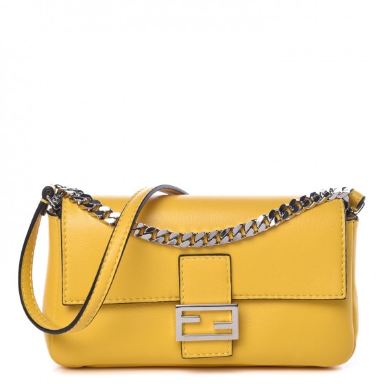 Fendi Nappa Micro Baguette Sunflower 1 of 12