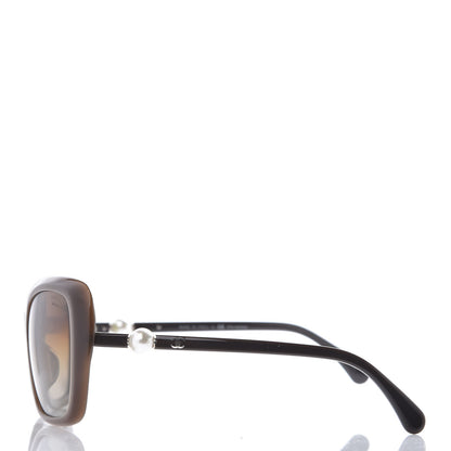 Chanel Pearl Polarized Square Sunglasses 5303-H Brown 3 of 8