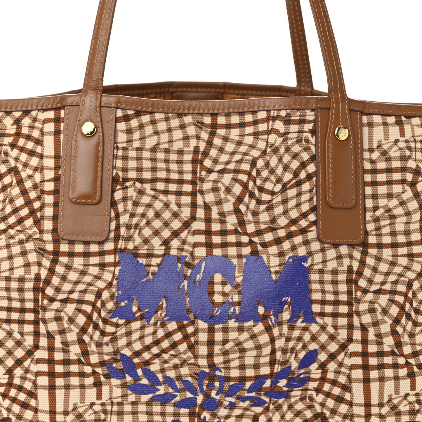 Visetos Large Liz Reversible Shopper Tote Cognac