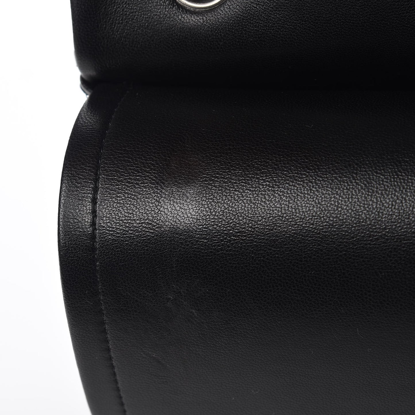 Lambskin Quilted Jumbo Double Flap Black
