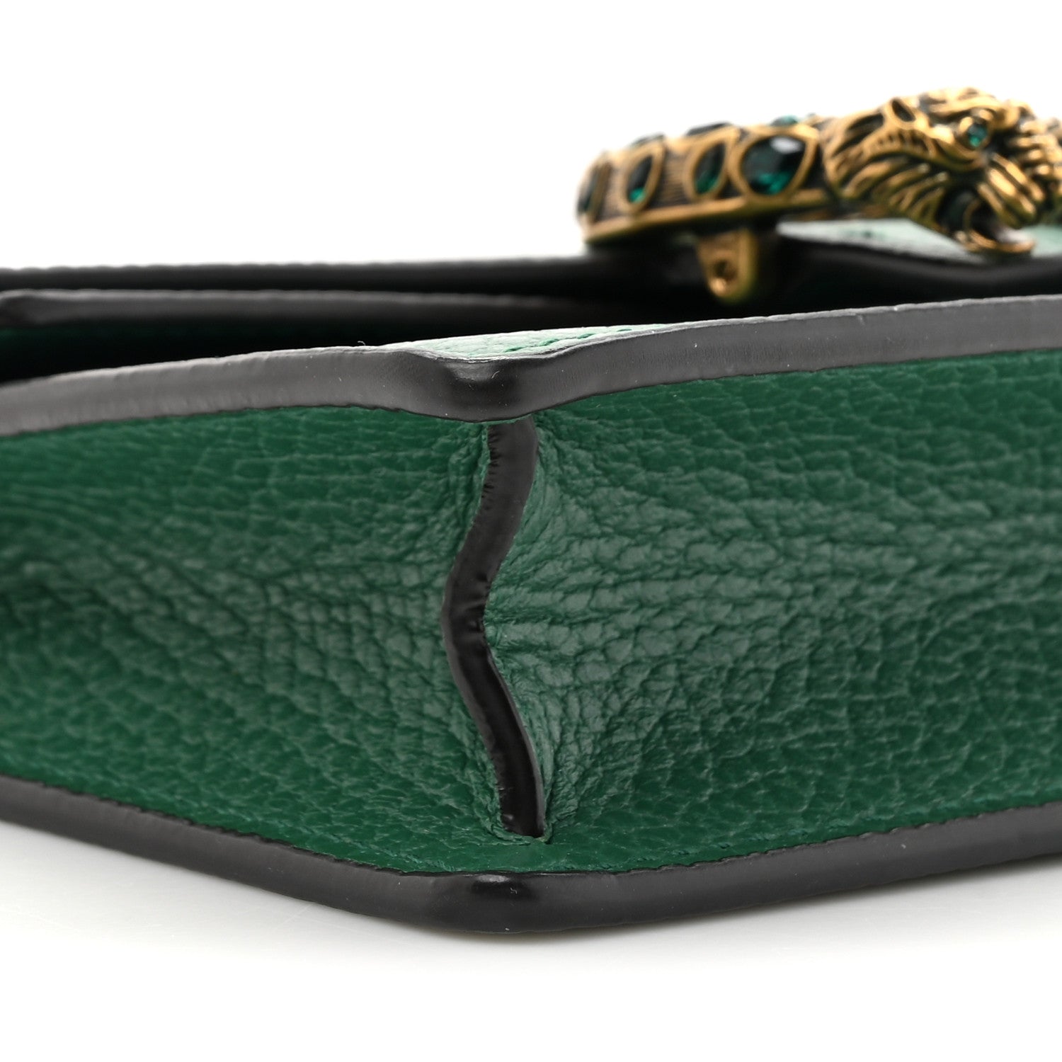 Gucci Dollar Calfskin Crystal Super Mini Dionysus Shoulder Bag Emerald 9 of 11