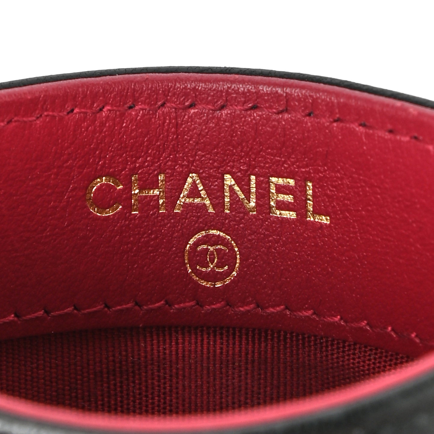 Lambskin Quilted Chanel 19 Card Holder Black