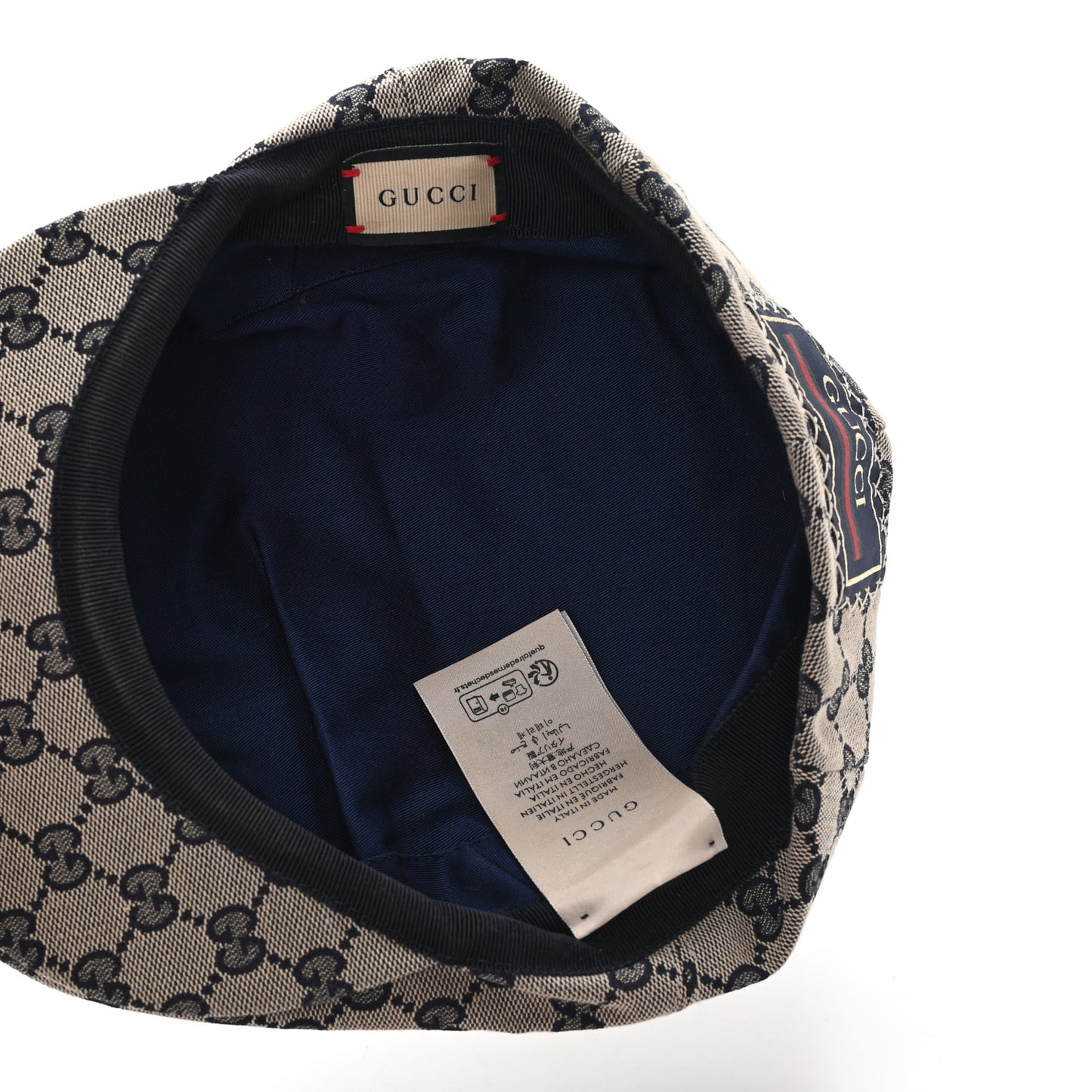 Monogram Flat Cap XL Navy