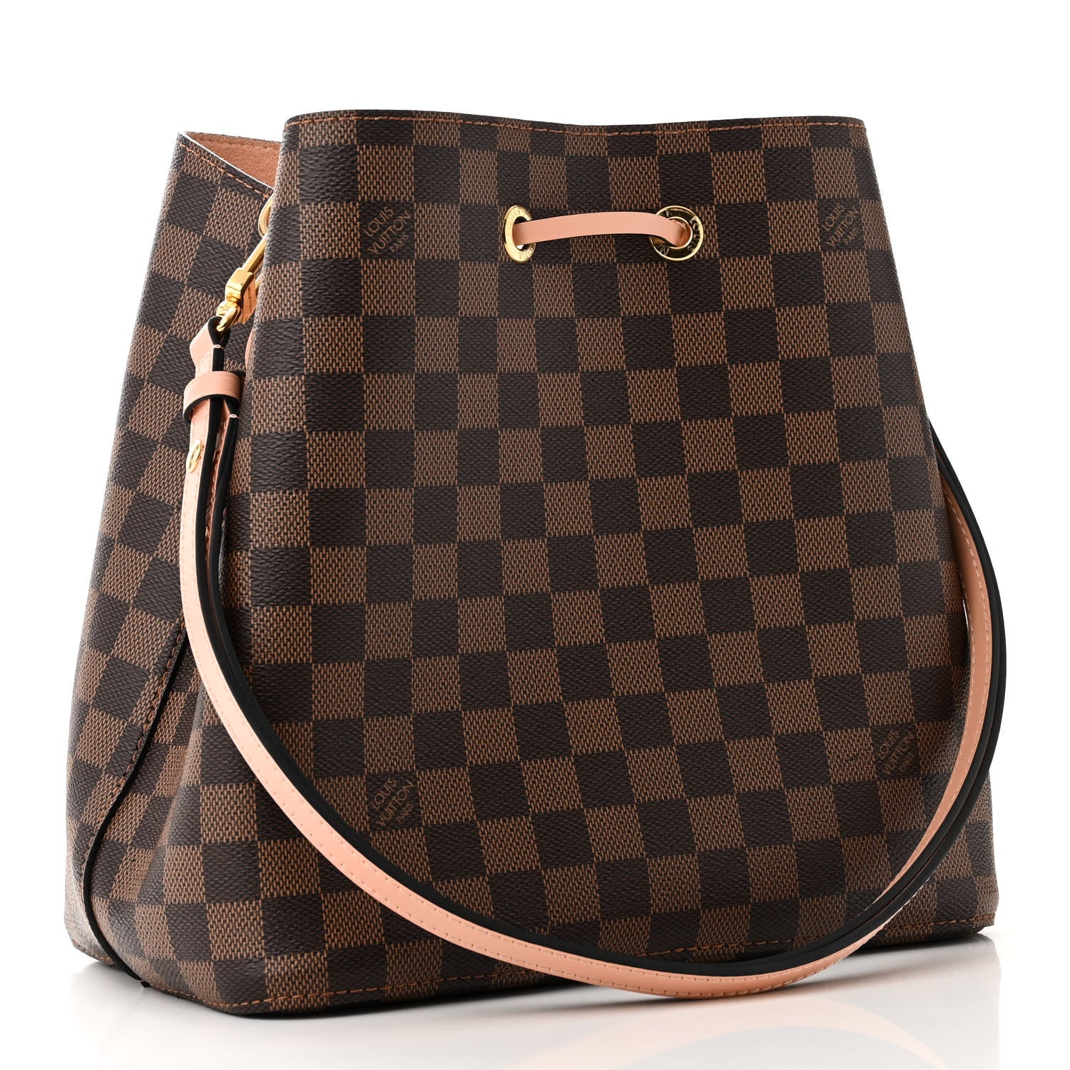 Louis Vuitton Damier Ebene Neonoe MM Venus Pink 3 of 11