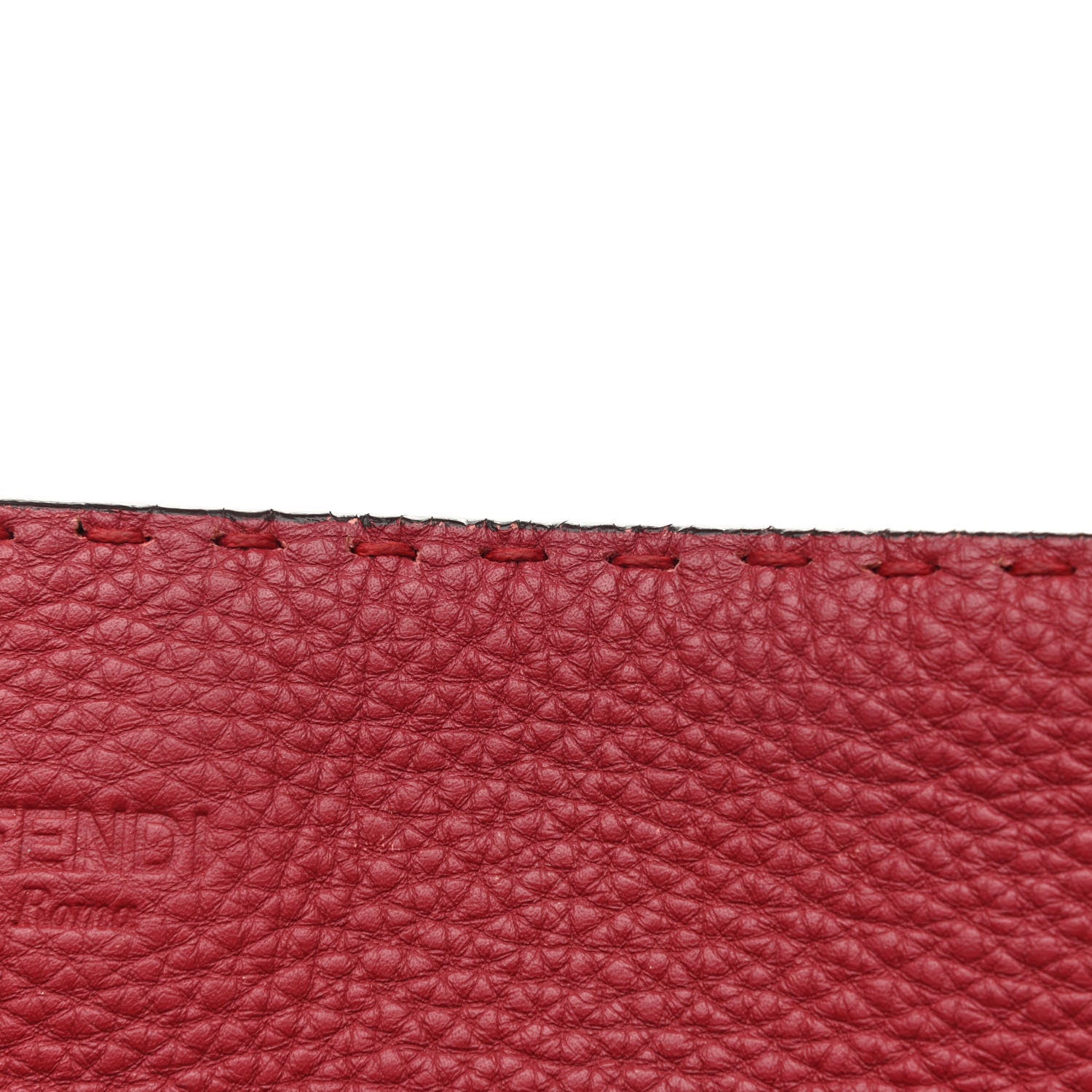 Fendi Cuoio Romano Selleria Large Anna Bucket Bag Rosso 12 of 13