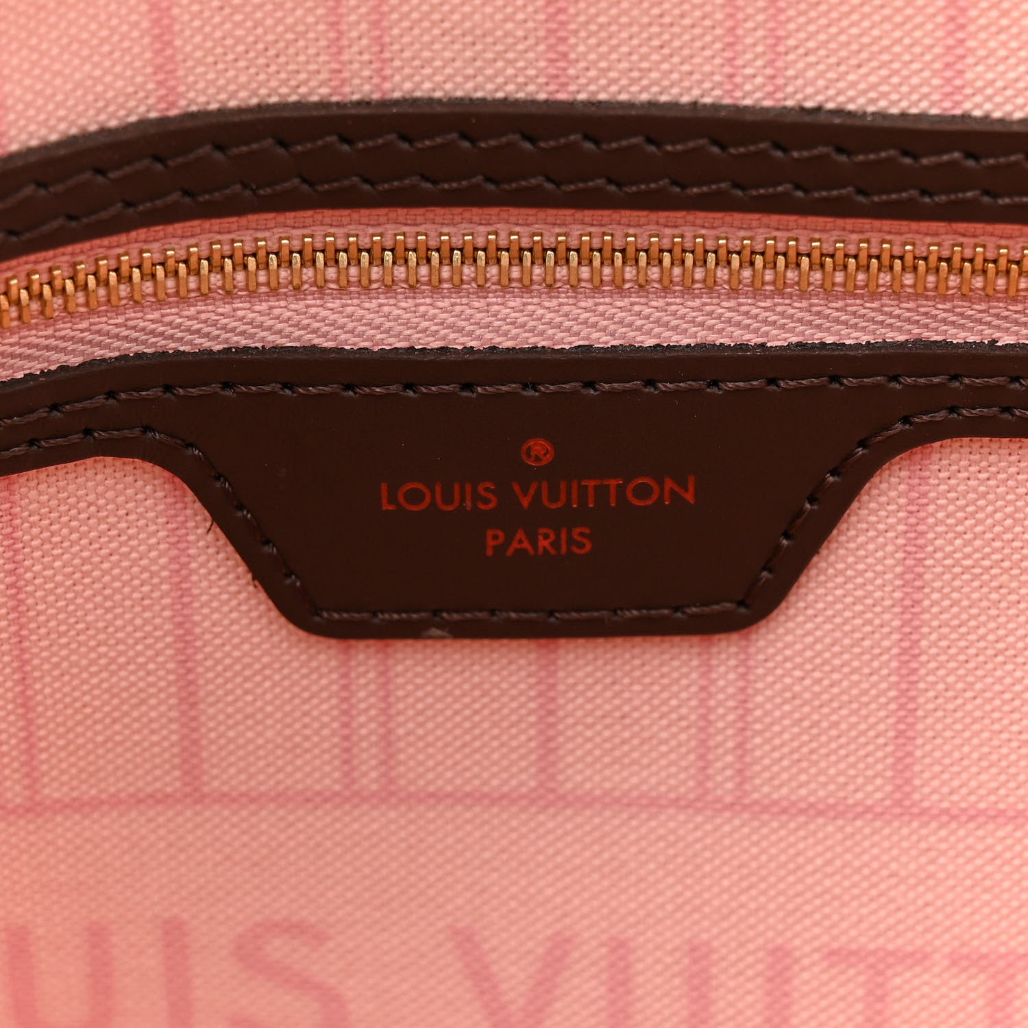 Louis Vuitton Damier Ebene Neo Neverfull MM Rose Ballerine 8 of 15