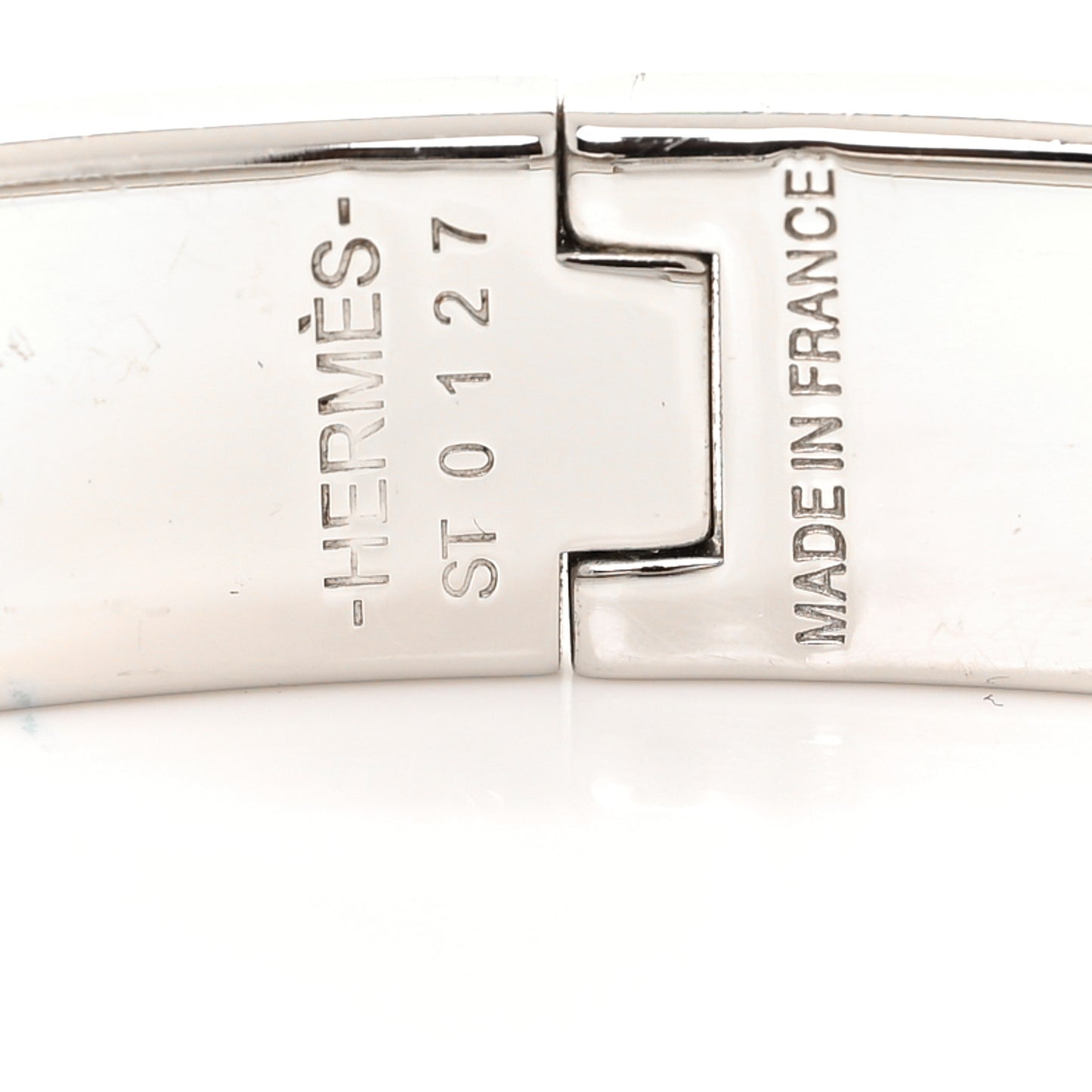 Enamel Narrow Clic Clac H Bracelet GM Vieux Rose
