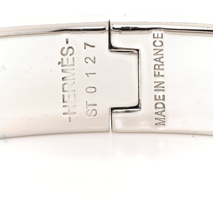 Hermes Enamel Narrow Clic Clac H Bracelet GM Vieux Rose 4 of 4