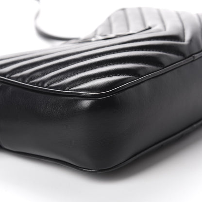 Saint Laurent Calfskin Matelasse Monogram Lou Camera Bag Black 6 of 11