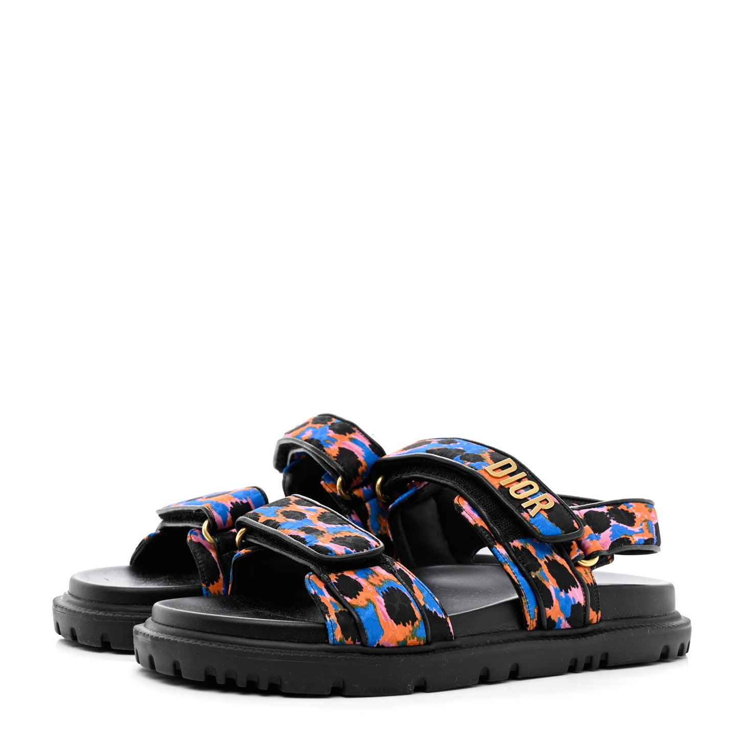 Technical Fabric Mizza Print DiorAct Sandals 38 Multicolor