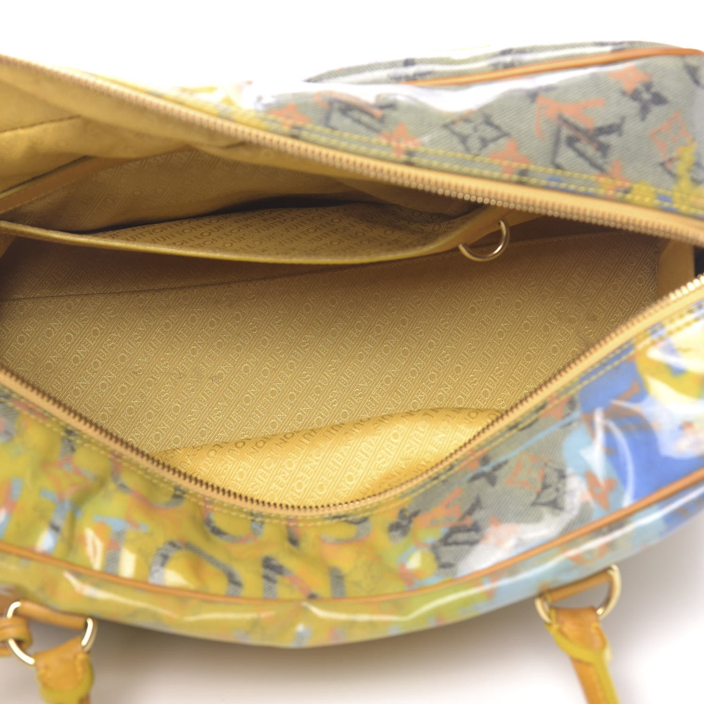 Monogram Pulp Defile Weekender PM Yellow