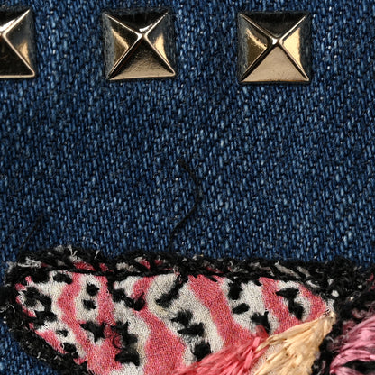 Valentino Garavani Denim Butterfly Embroidered Rockstud Camera Crossbody Bag Light Denim Multicolor 11 of 12