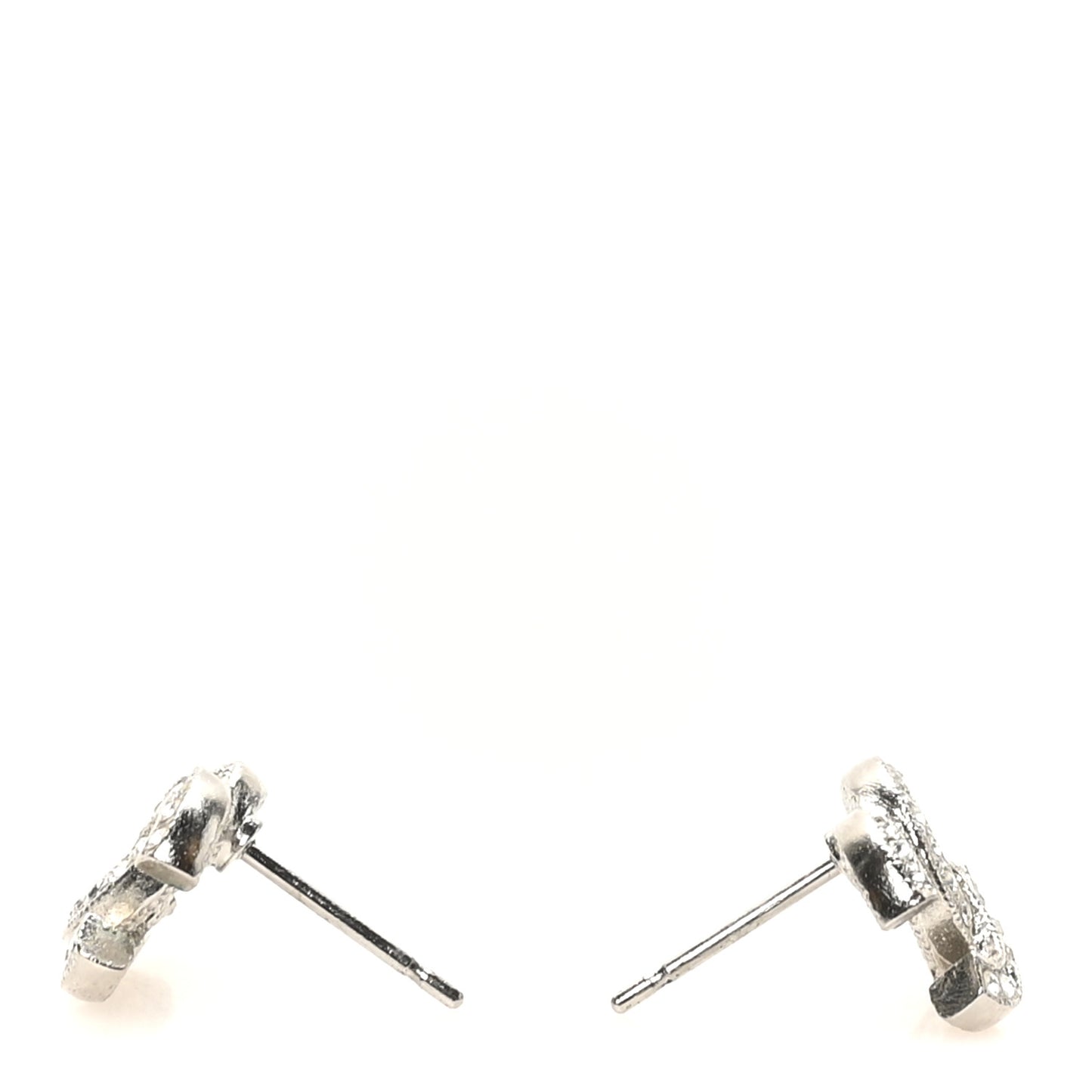 Crystal Timeless CC Earrings Silver