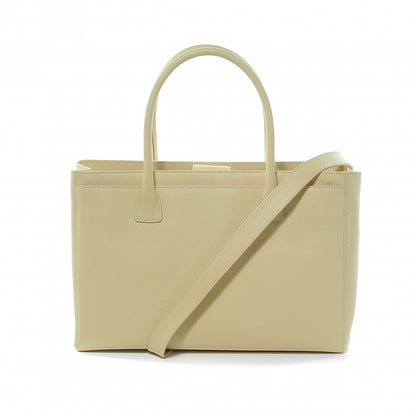 Chanel Calfskin Cerf Executive Shopper Tote Beige Clair 4 of 9