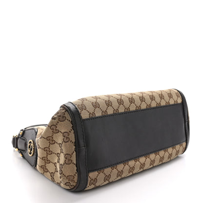 Gucci Monogram Small Scarlett Studded Interlocking G Hobo Dark Brown 4 of 14