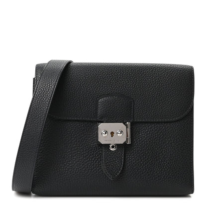 Hermes Togo Sac A Depeches 21 Messenger Bag Black 1 of 10