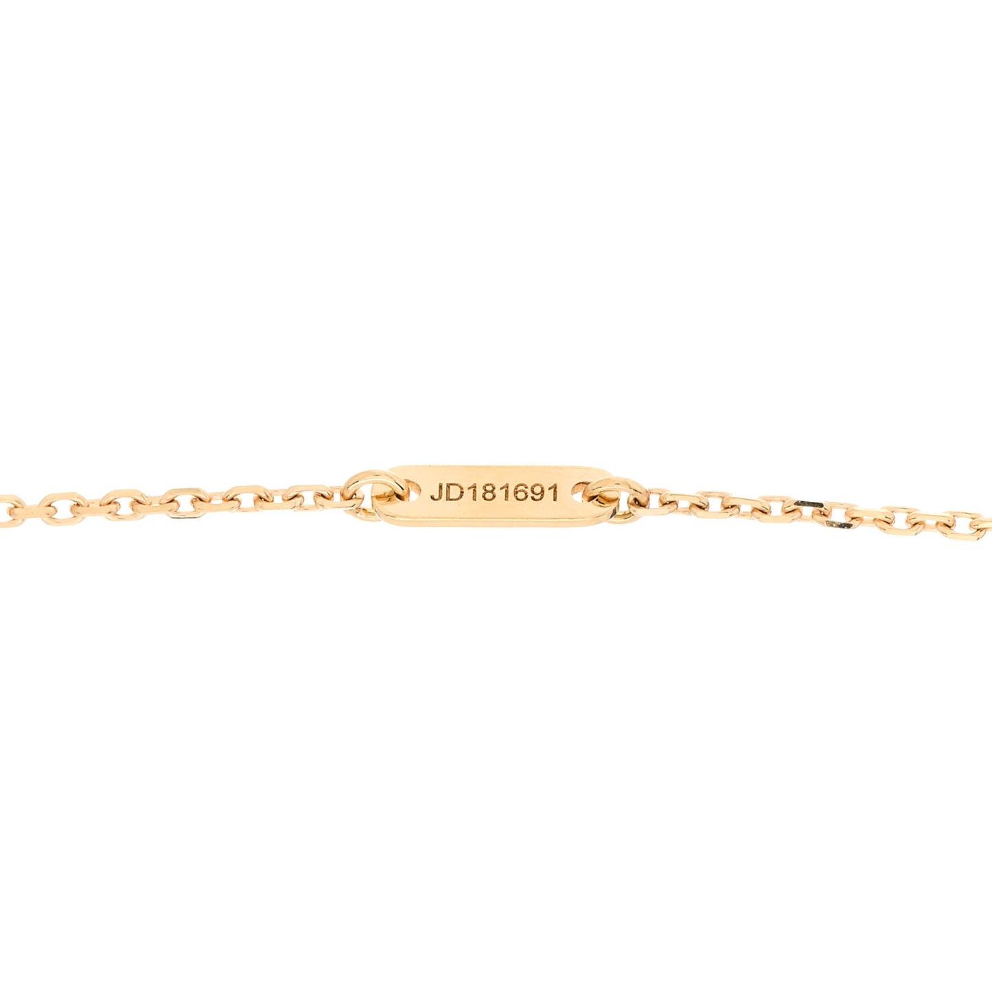 18K Yellow Gold Mother of Pearl Sweet Alhambra Pendant Necklace