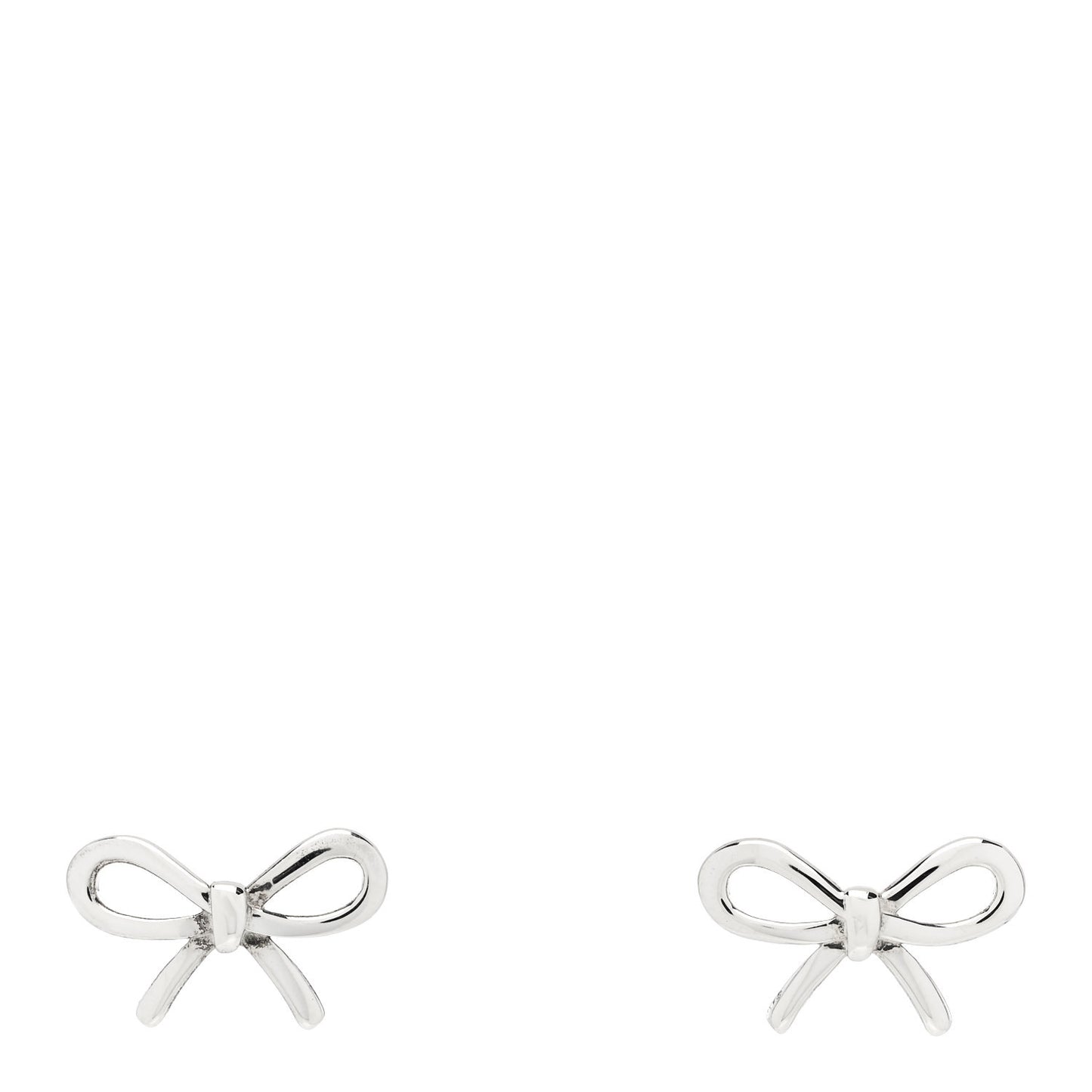 Sterling Silver Bow Earrings