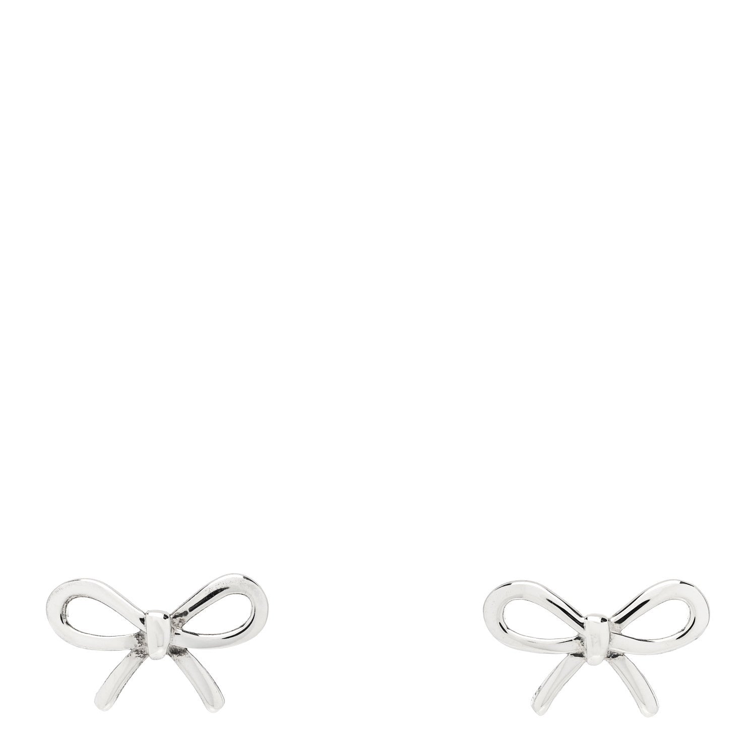 Tiffany Sterling Silver Bow Earrings 1 of 5