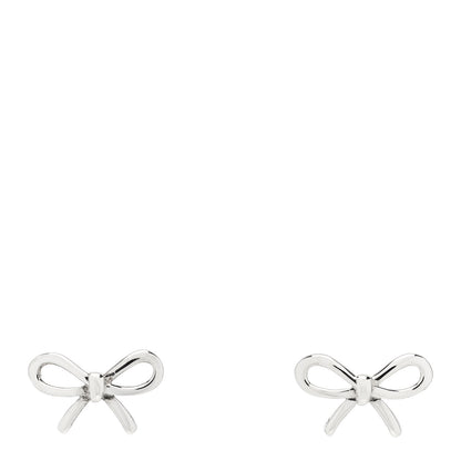 Tiffany Sterling Silver Bow Earrings 1 of 5