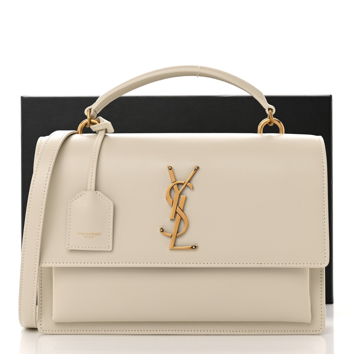 Saint Laurent Calfskin Large Monogram Sunset Crema Soft 11 of 11