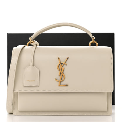 Saint Laurent Calfskin Large Monogram Sunset Crema Soft 11 of 11