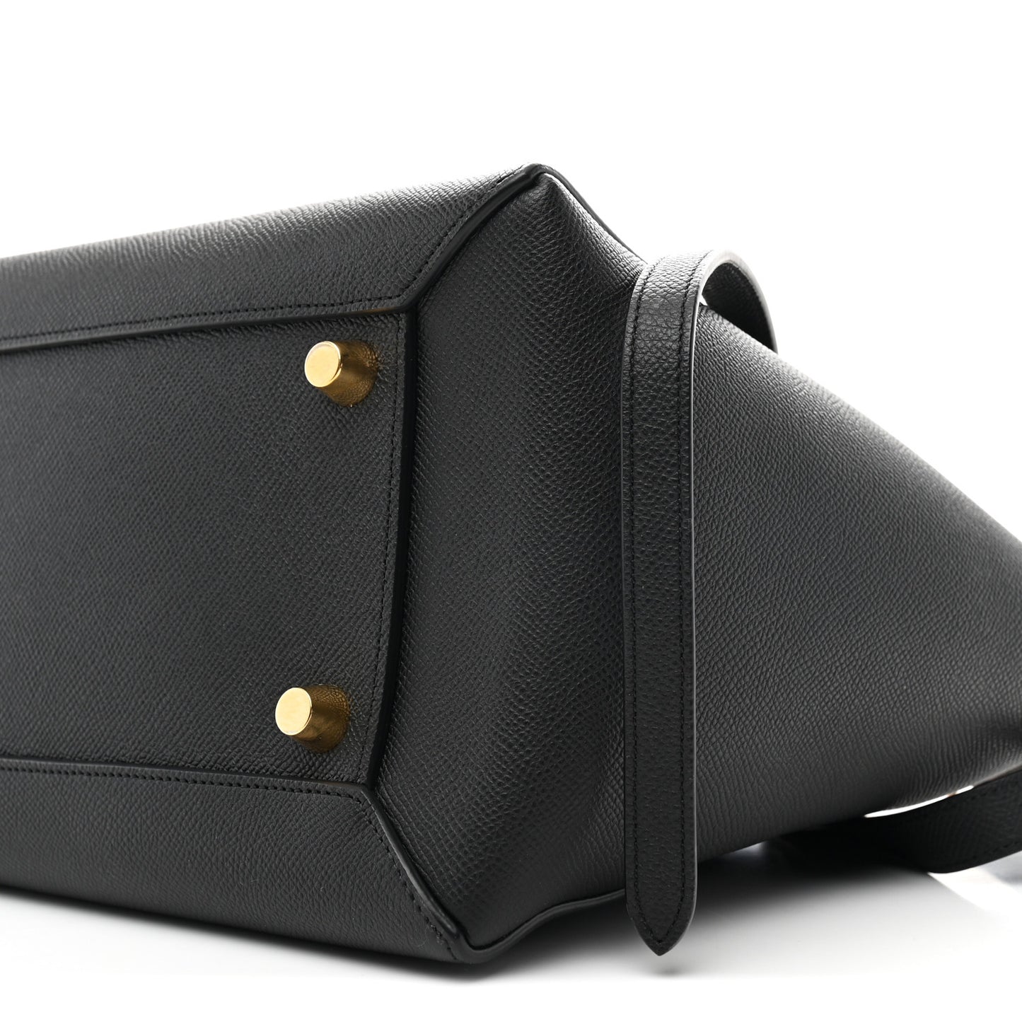 Grained Calfskin Mini Belt Bag Black