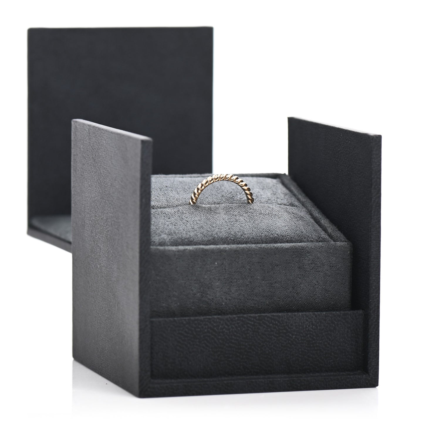 18K Yellow Gold 2mm Cable Classics Band Ring 48 4.5