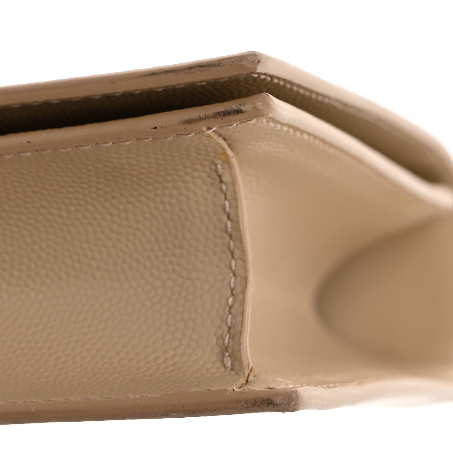 Saint Laurent Grain De Poudre Classic Kate Monogram Clutch Nude Powder 9 of 15