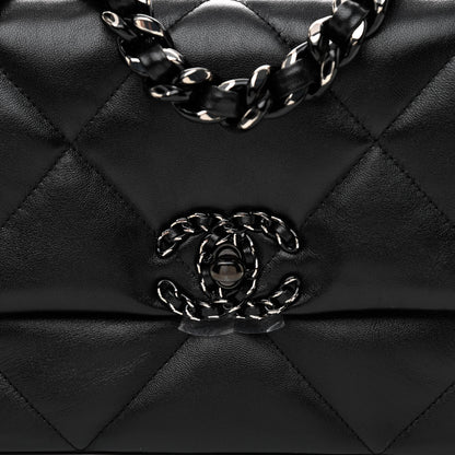 Chanel Lambskin Quilted Medium Chanel 19 Flap So Black 7 of 10
