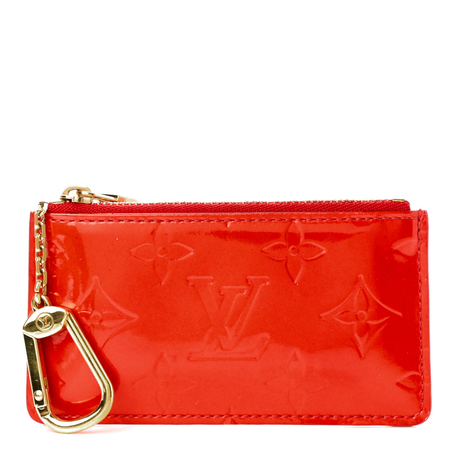 Louis Vuitton Vernis Key Pouch Rouge 1 of 8