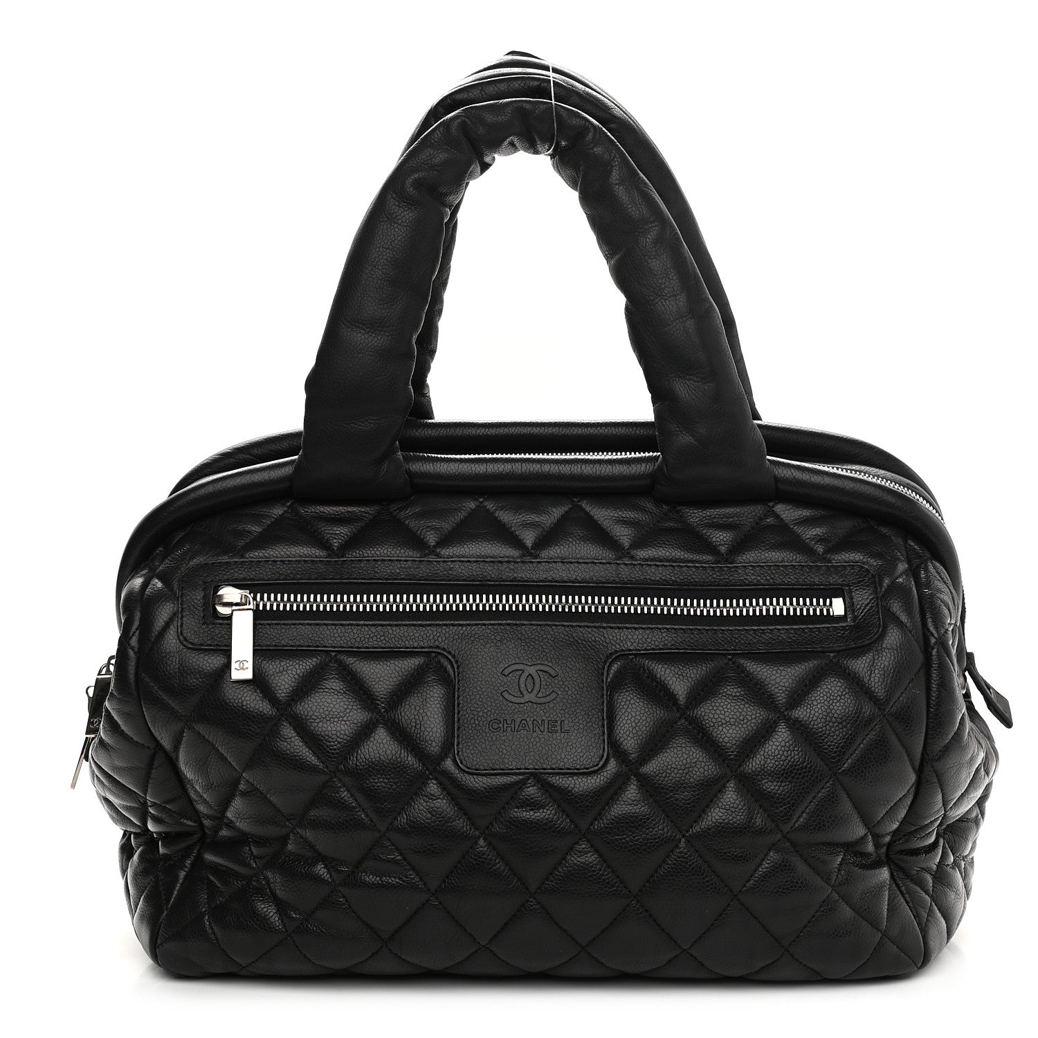 Chanel Caviar Coco Cocoon Bowler Black 1 of 8