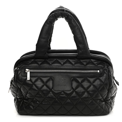 Chanel Caviar Coco Cocoon Bowler Black 1 of 8