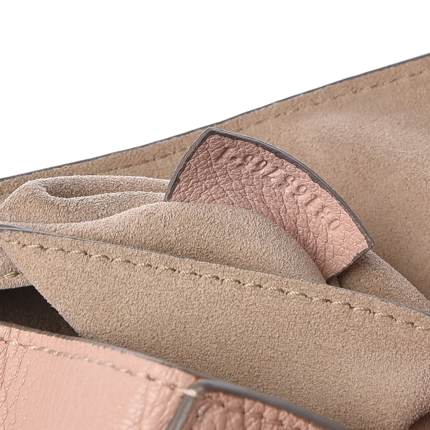 Grained Lambskin Drew Shoulder Bag Cement Pink