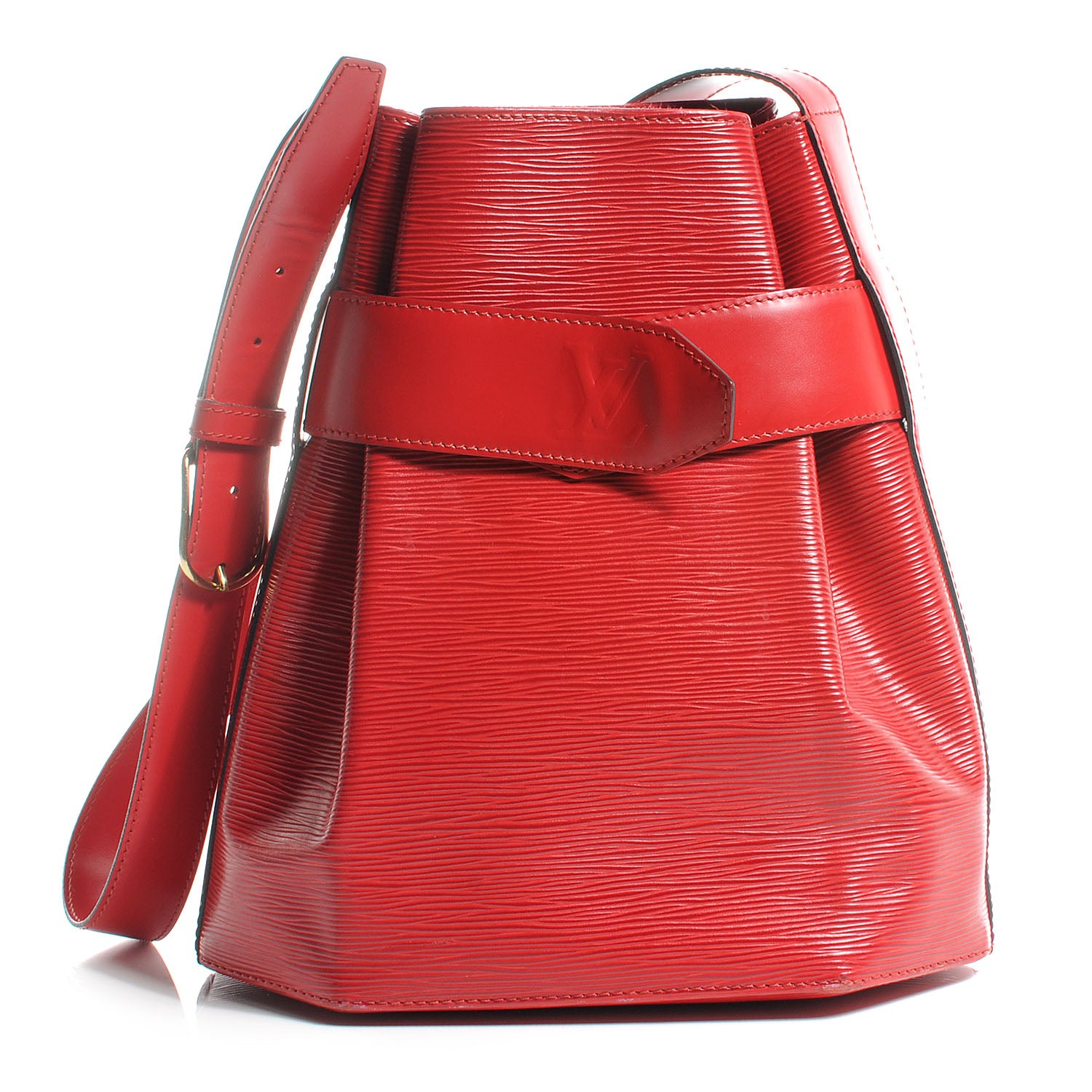 Louis Vuitton Epi Sac D'Epaule Red 1 of 8