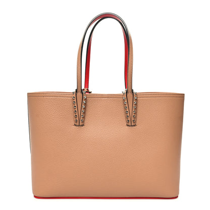 Christian Louboutin Calfskin Empire Spikes Small East West Cabata Tote Nude 1 of 10
