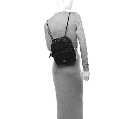 Chanel Caviar Quilted Medium Zip Around Backpack Black 2 of 10