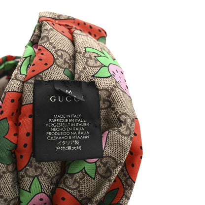 Gucci Silk Monogram Strawberry Print Headband M 5 of 6