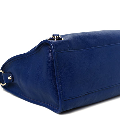 Balenciaga Chevre Gold Metallic Edge Hardware City Bleu Roi 10 of 11