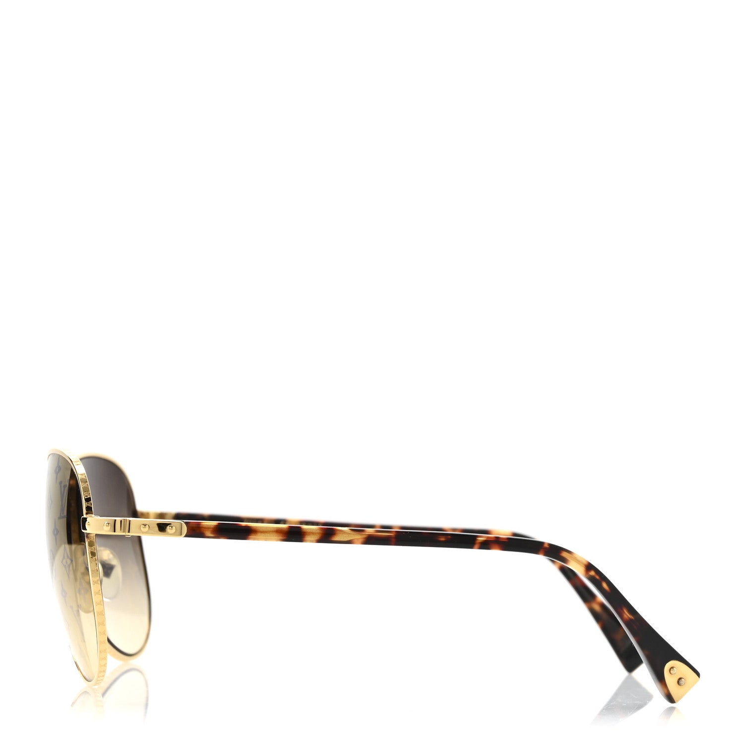 Louis Vuitton Conspiration Pilote Sunglasses Z0164U Gold 1766269