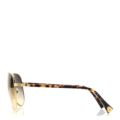 Louis Vuitton Conspiration Pilote Sunglasses Z0164U Gold 3 of 6
