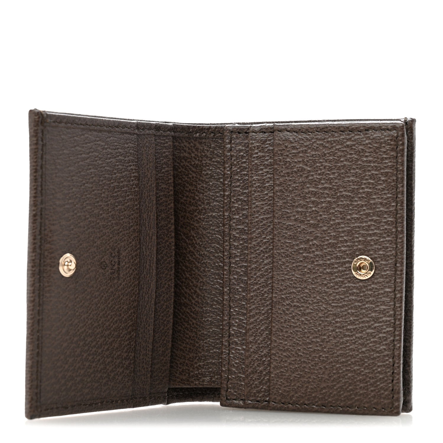 Gucci GG Supreme Monogram Web Ophidia Small Wallet Beige Dark Brown 5 of 8