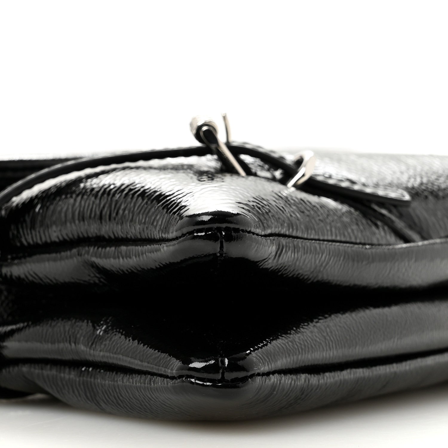 Givenchy Patent Calfskin Small P'tit Voyou Shoulder Bag Black 10 of 14