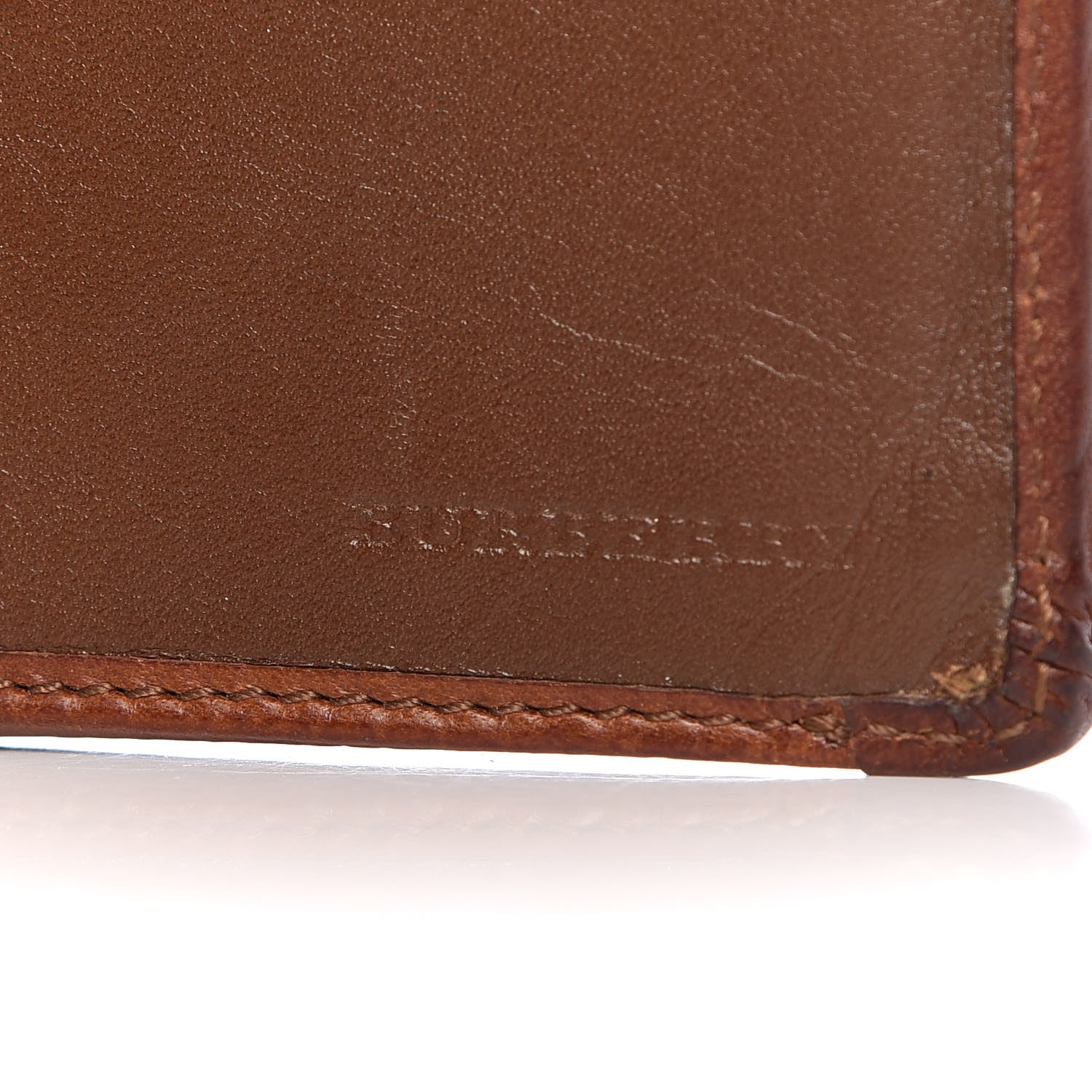 Burberry Haymarket Check Continental Wallet Tan 6 of 17