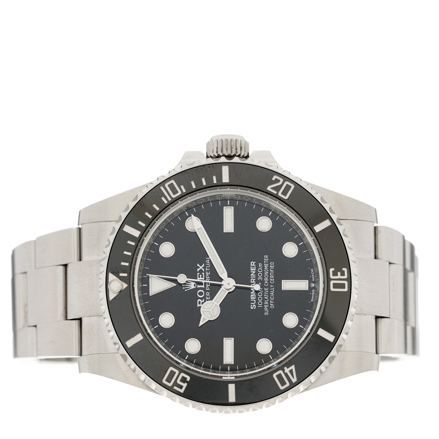 Rolex Stainless Steel 41mm Oyster Perpetual Submariner Watch Black 124060 2 of 4
