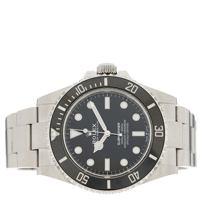 Rolex Stainless Steel 41mm Oyster Perpetual Submariner Watch Black 124060 2 of 4