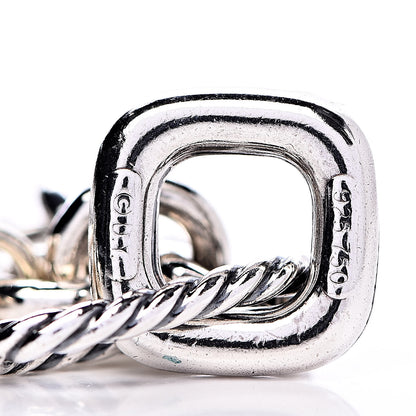 David Yurman Sterling Silver 18K Yellow Gold Cable Heart Charm Bracelet 4 of 4